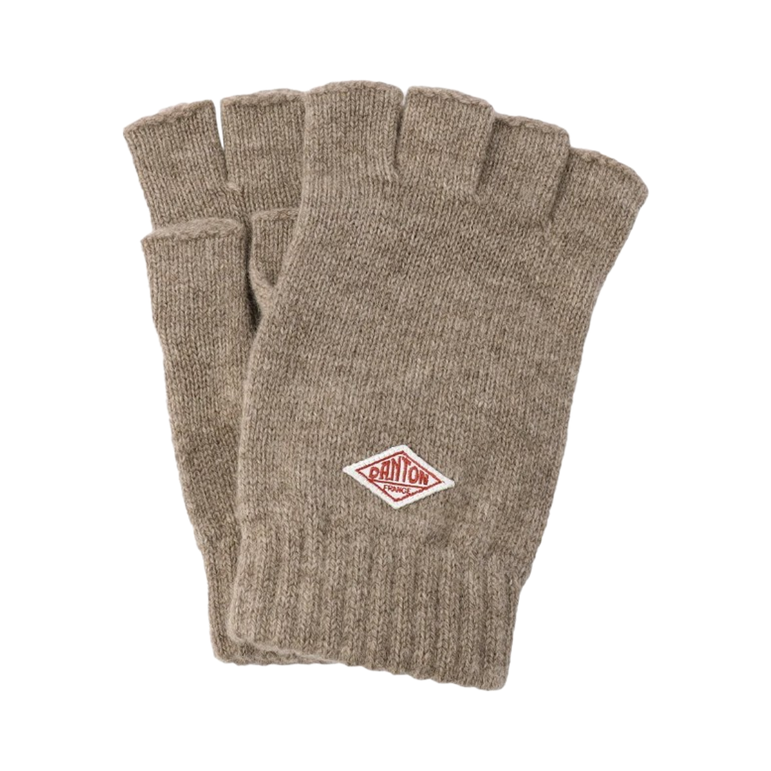 단톤 울 니트 핑거리스 글러브 베이지(Danton Wool Knit Fingerless Gloves Beige)