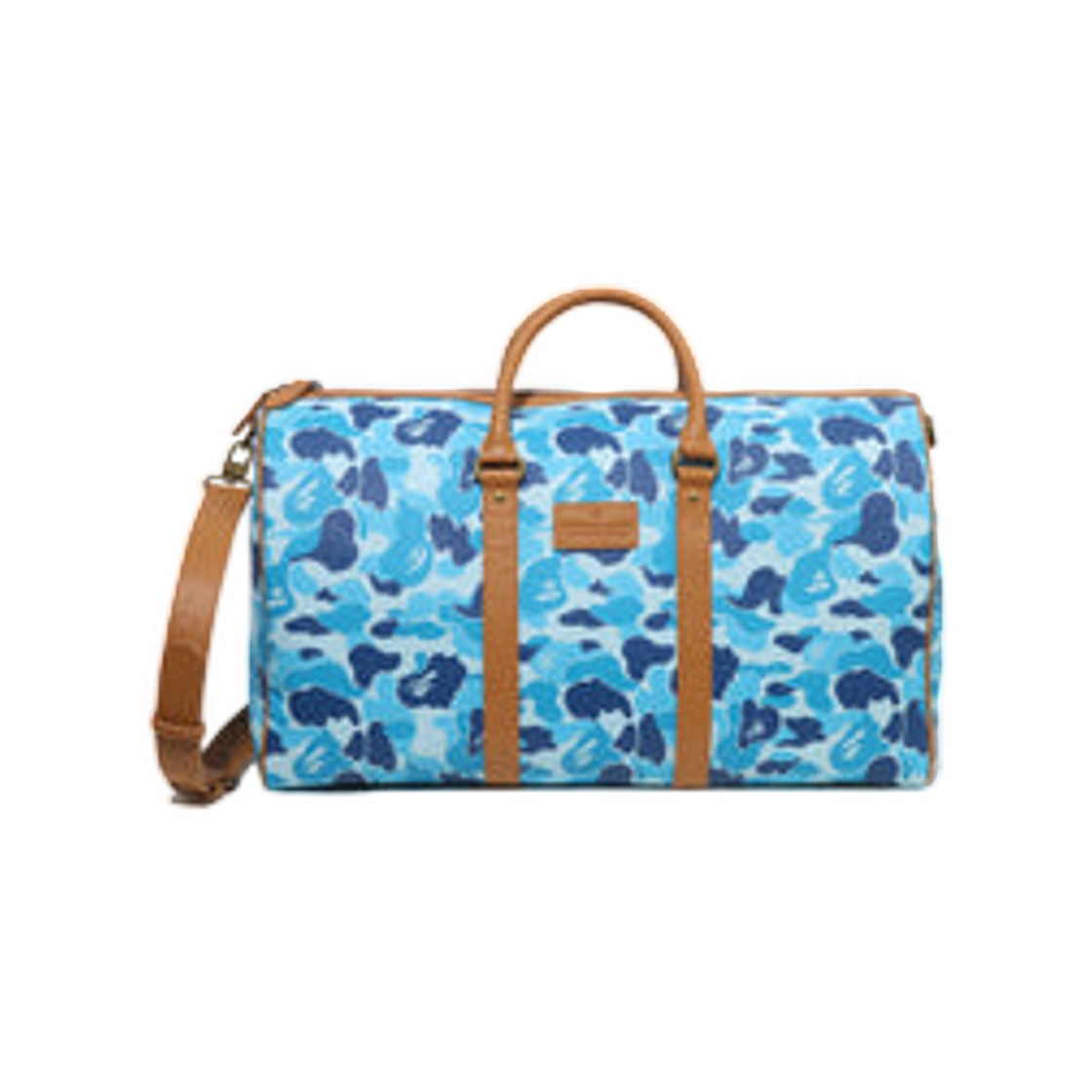베이프 ABC 카모 PU 오스트리치 보스턴 백 블루(BAPE ABC Camo PU Ostrich Boston Bag Blue) - 1