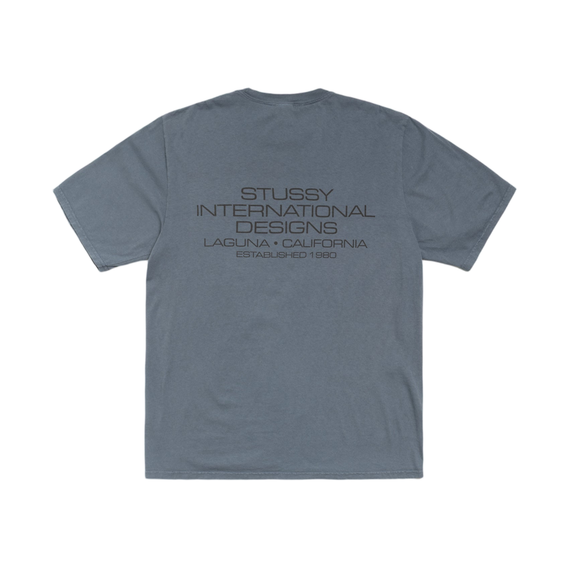 1905170 Stussy International Design Pigment Dyed T-Shirt Navy