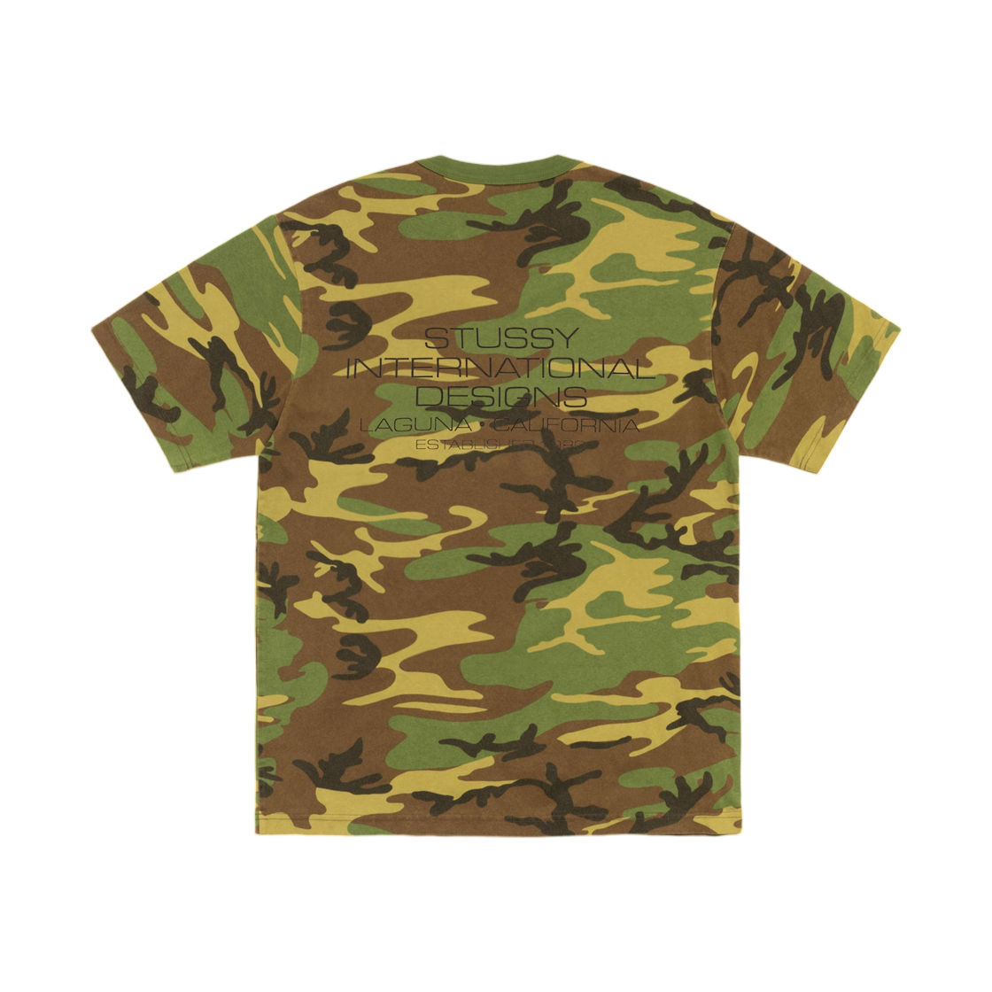 스투시 인터내셔널 디자인 피그먼트 다이드 티셔츠 카모(Stussy International Design Pigment Dyed T-Shirt Camo) - 1