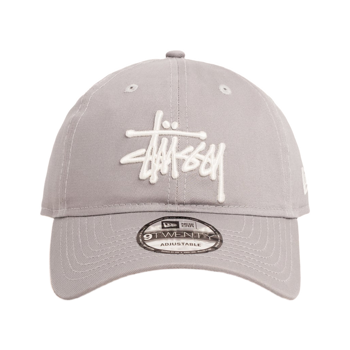 스투시 베이직 뉴에라 9Twenty 베이직 스트랩백 그레이