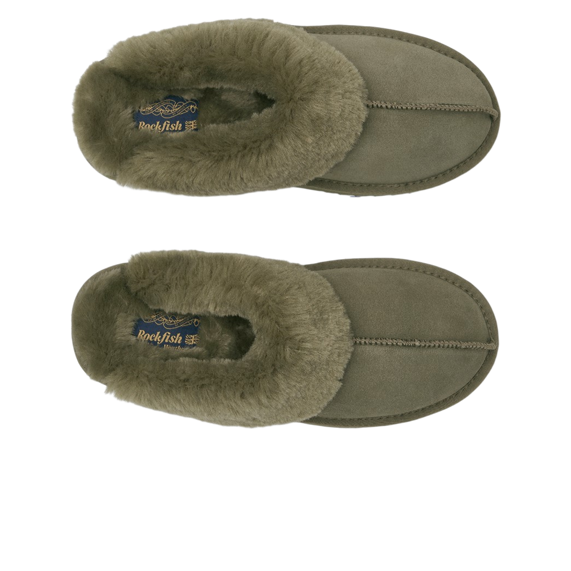 (W) 락피쉬웨더웨어 오리지널 윈터 슬리퍼 카키((W) Rockfishweatherwear Original Winter Slippers Khaki) - 2