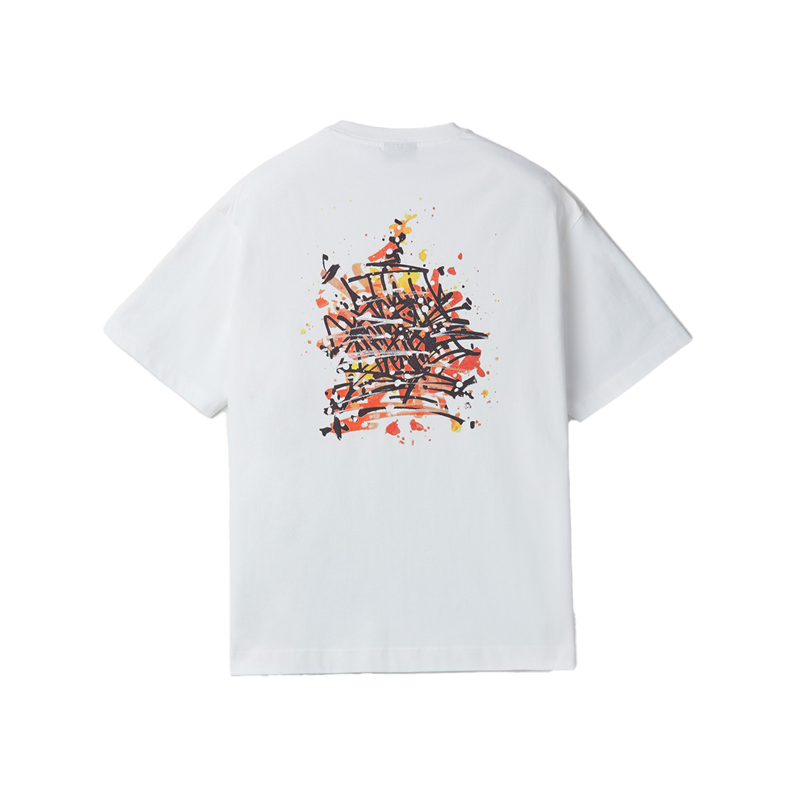 커스텀멜로우 BISCO SMITH 그래픽 반팔 티셔츠 화이트(Customellow Bisco Smith Graphic Short Sleeve T-Shirt White) - 1
