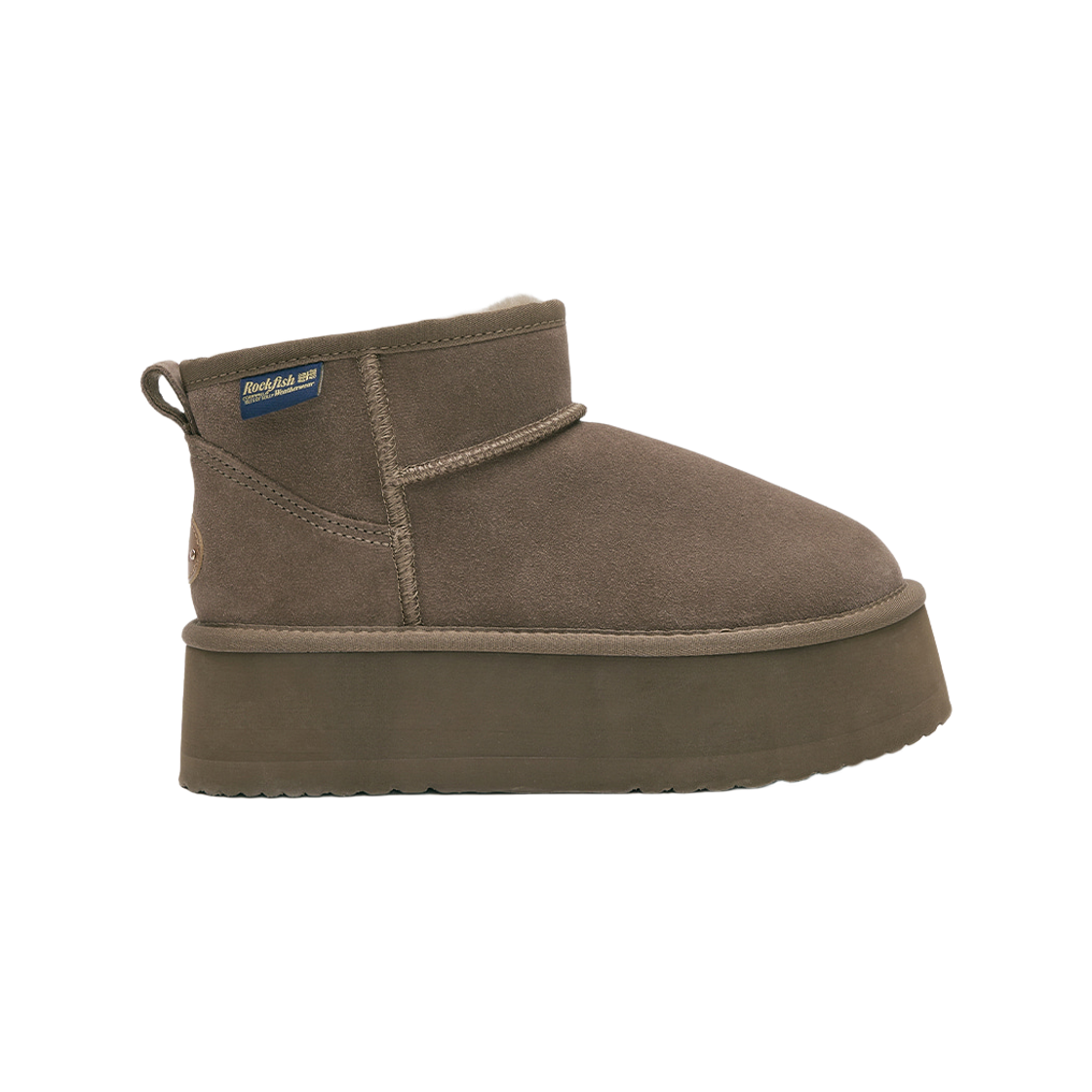 (W) 락피쉬웨더웨어 오리지널 맥시 플랫폼 부츠 미니 3.5인치 코코아((W) Rockfishweatherwear Original Maxi Flatform Boots Mini 3.5 Inch Cocoa) - 1