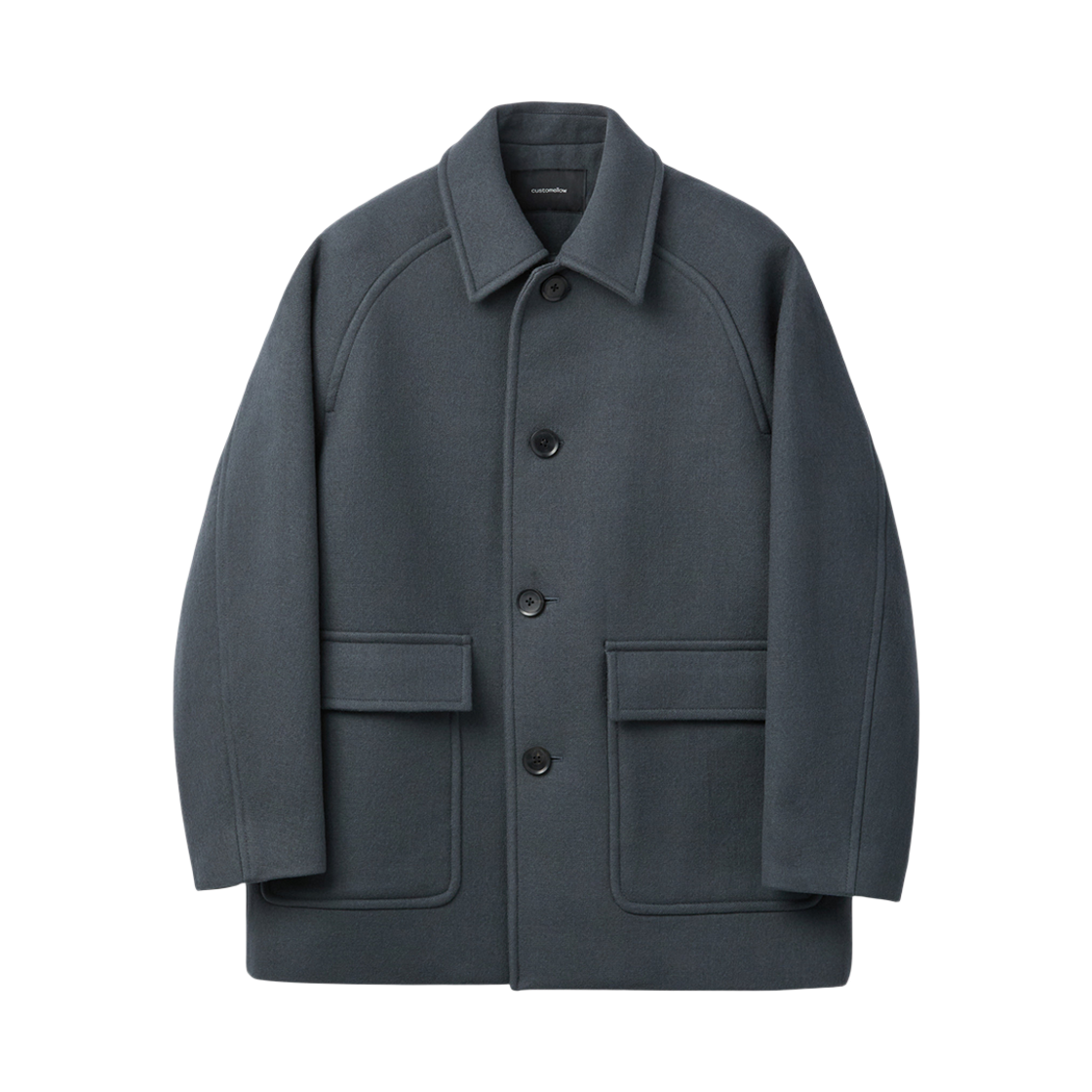 커스텀멜로우 울 카 코트 그레이(Customellow Wool Car Coat Gray) - 1