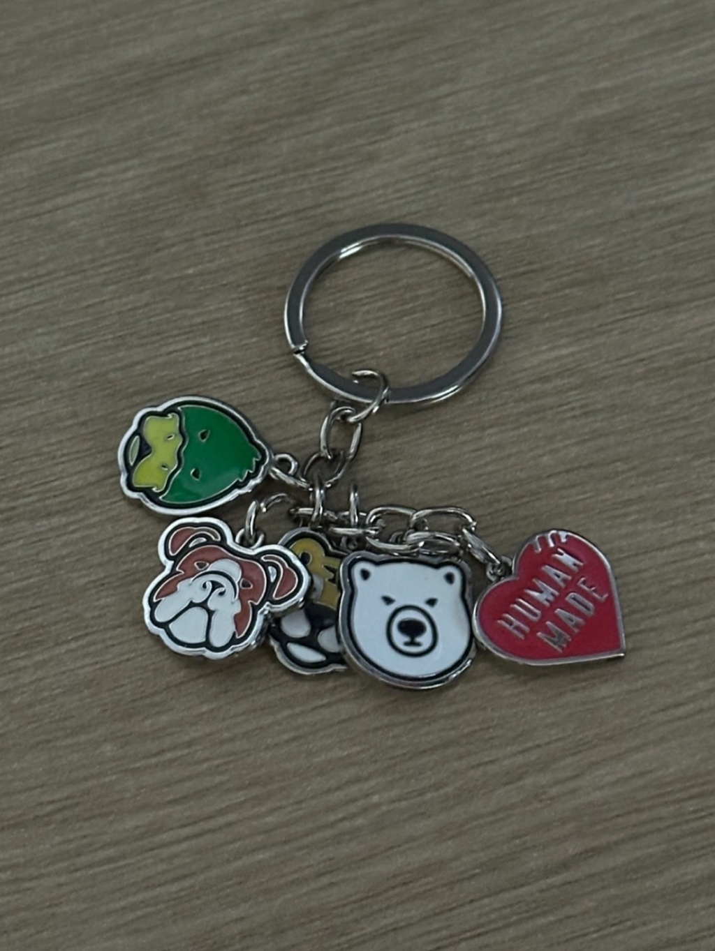 Human Made Animal Keyring Silver 착용 스타일