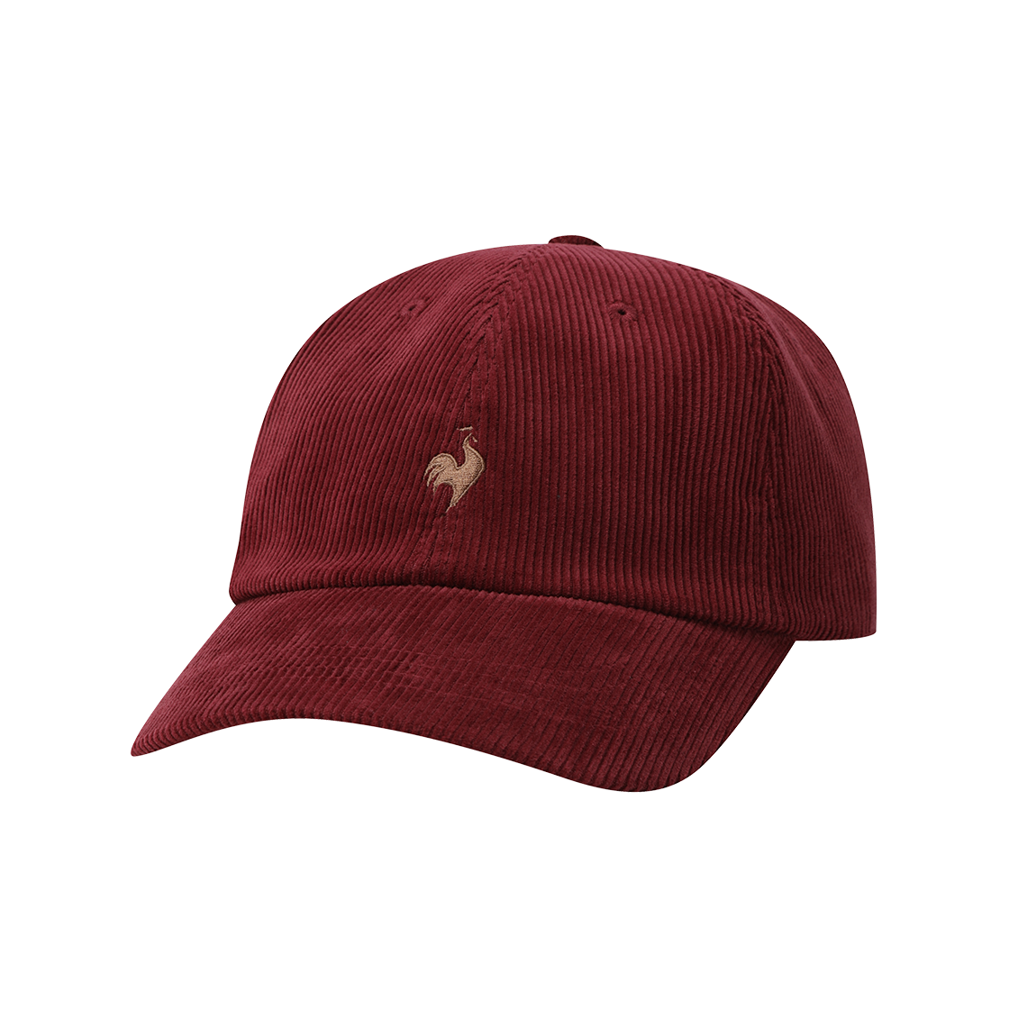 르꼬끄 스포르티브 코듀로이 볼캡 - 레드(QQ323ACP92)(le coq sportif Corduroy Ball Cap Deep Red)