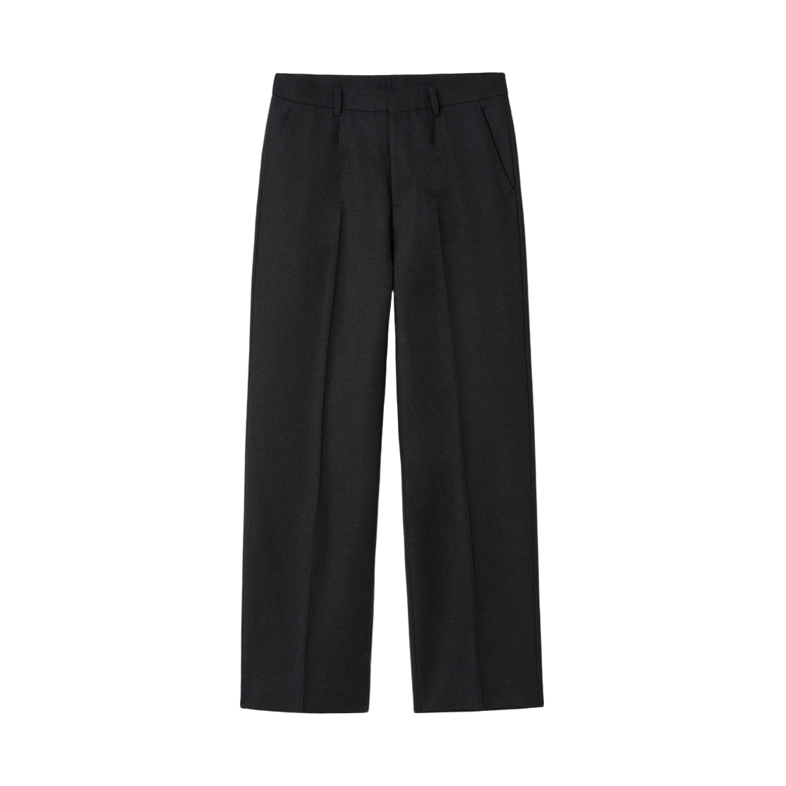 CWPAW25843GYD Customellow Wide Fit Wool Setup Pants Dark Gray