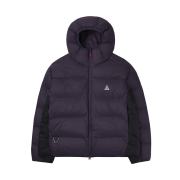 Nike ACG Lunar Lake PrimaLoft Therma-FIT ADV Loose Hooded Jacket Dark Raisin Black Laser Fuchsia Summit White