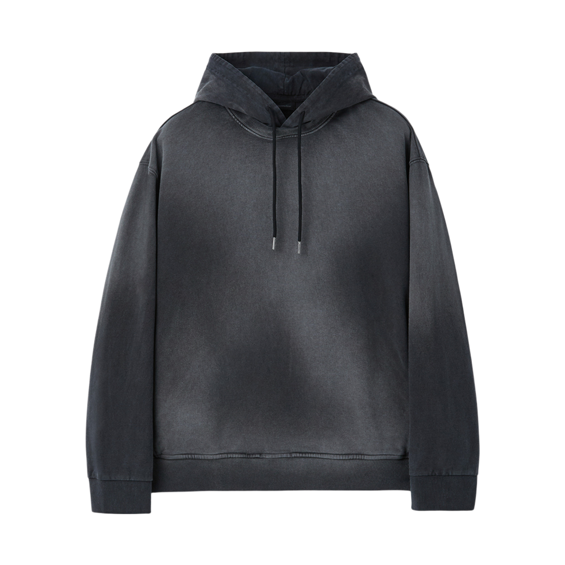 CWTAW25632GYX Customellow Denim Layered Hoodie Gray