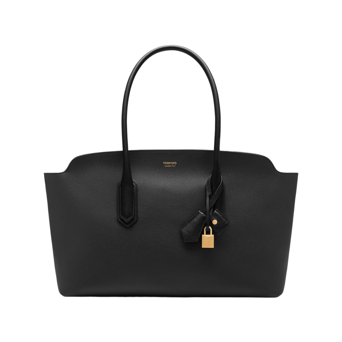 L1890-LCL490G-1N001 Tom Ford Natural Grain Leather Alexander Large Shoulder Bag Black