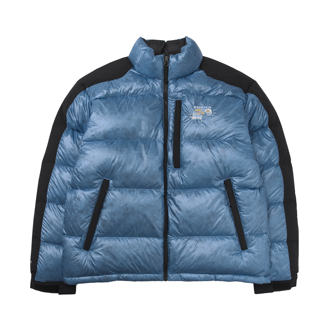 OM0881 Stussy x Mountain Hardwear Subzero Down Jacket Nitric Blue Black