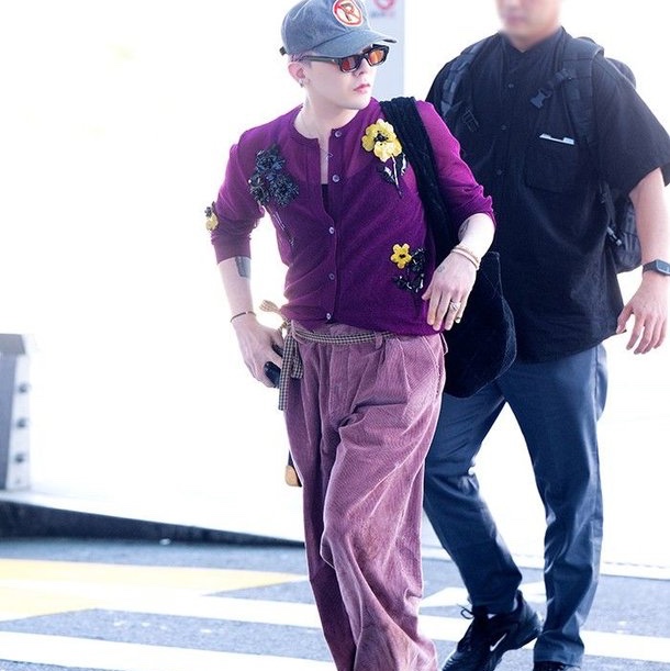 Enfants Riches Deprimes Corduroy Wide Leg Flare Trousers Burlwood 착용 스타일