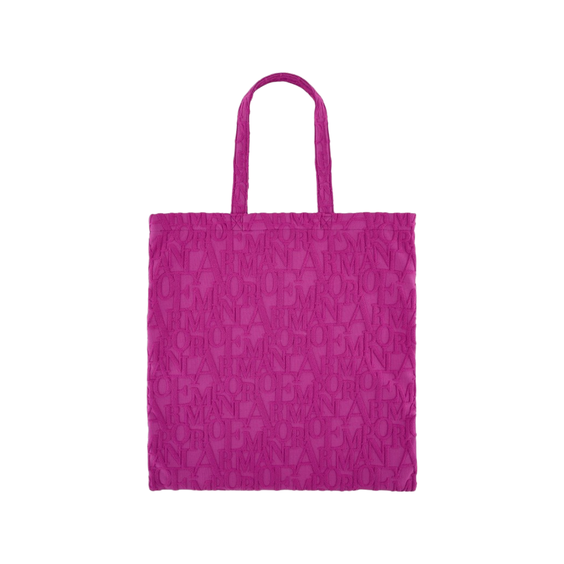엠포리오 아르마니 ASV 볼드 3D 로고 패브릭 비치웨어 쇼퍼백 퍼플(Emporio Armani ASV Beachwear Shopper Bag in Bold 3D Logo Fabric Purple) - 2