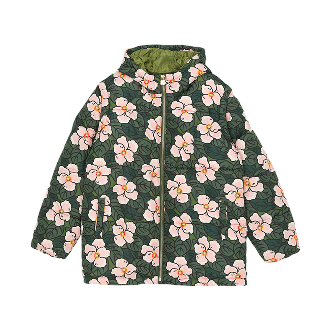 K61309-46M (Kids) Kenzo Padding Jumper Khaki