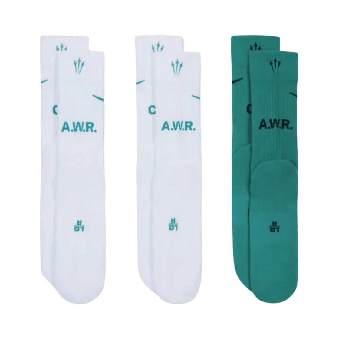 나이키 x 드레이크 녹타 크루 삭스 화이트 넵튠 그린(Nike x Drake Nocta Crew Socks White Neptune Green) - 2