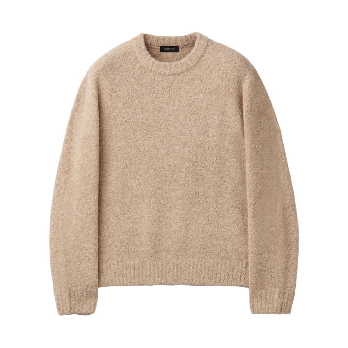 CWWAW25805BEX Customellow Cloud Round Neck Sweater Beige
