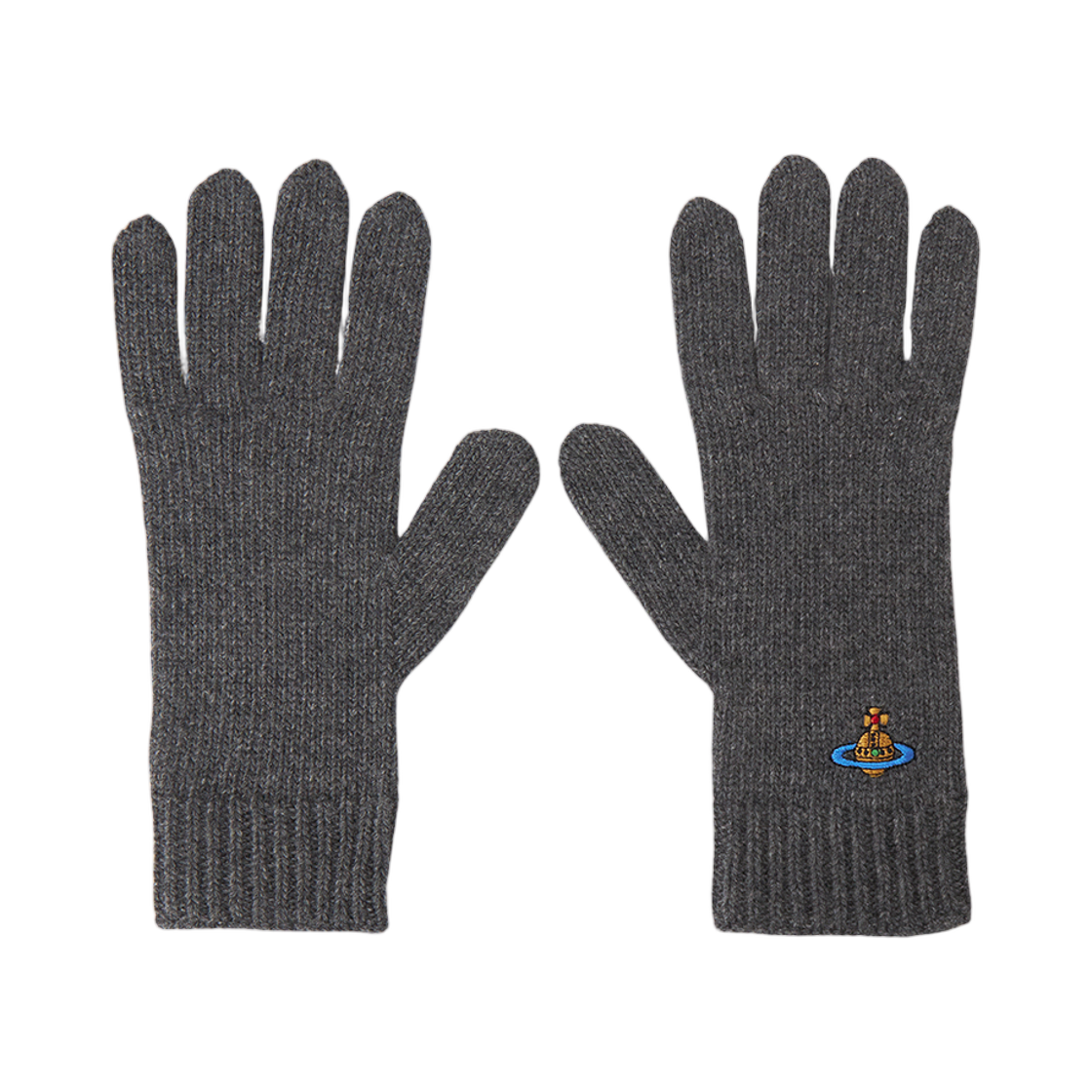 8202002Q-K0069-P401 (W) Vivienne Westwood Cashmere Gloves Gray