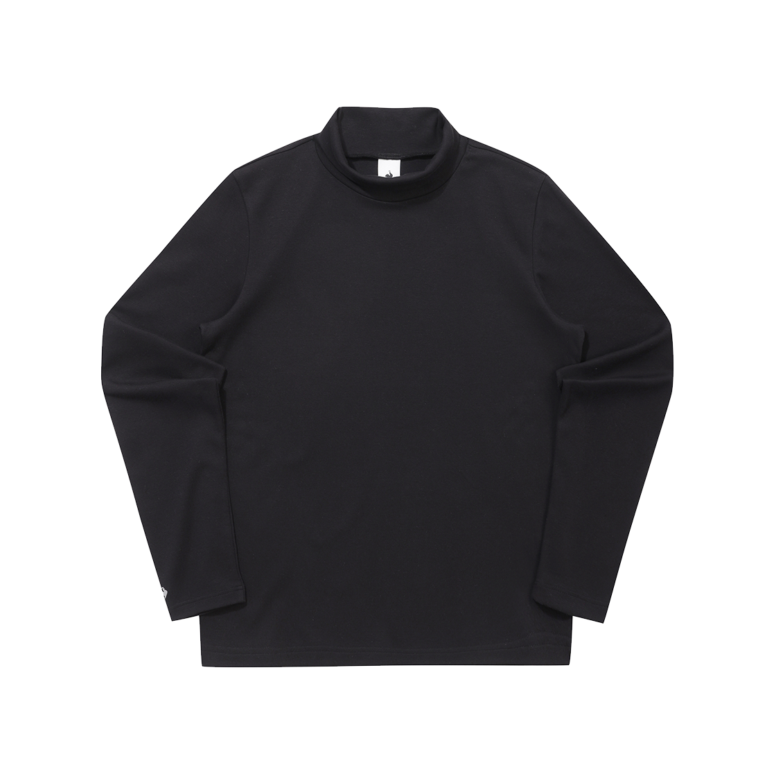 QQ423LRLO1_BLK0 le coq sportif Uni Peach Brushed Turtleneck Long-Sleeve T-Shirt Black