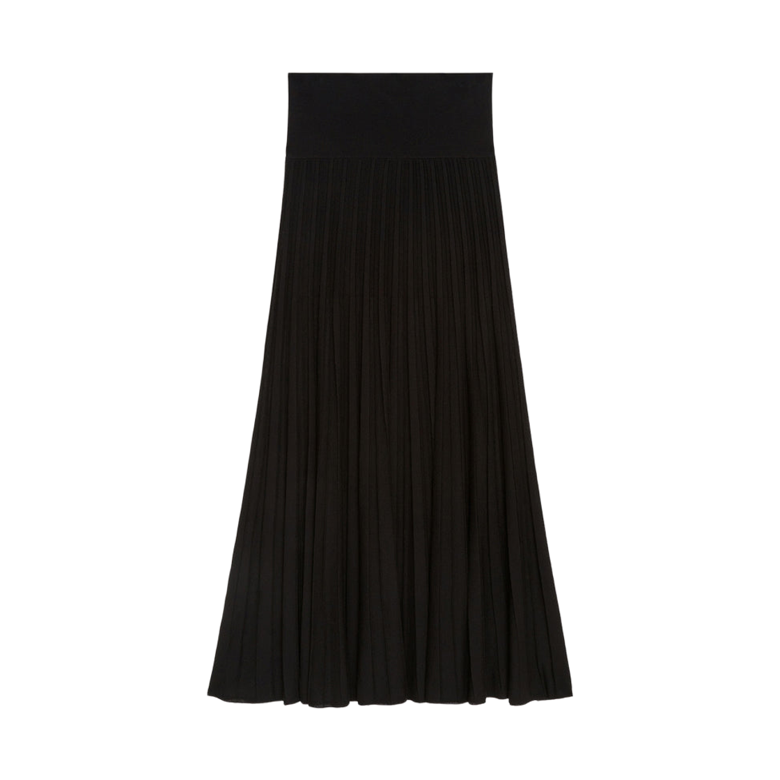 JU0371FB-C2L03I-01BK (W) Isabel Marant Ezra Knit Maxi Skirt Black - 25FW