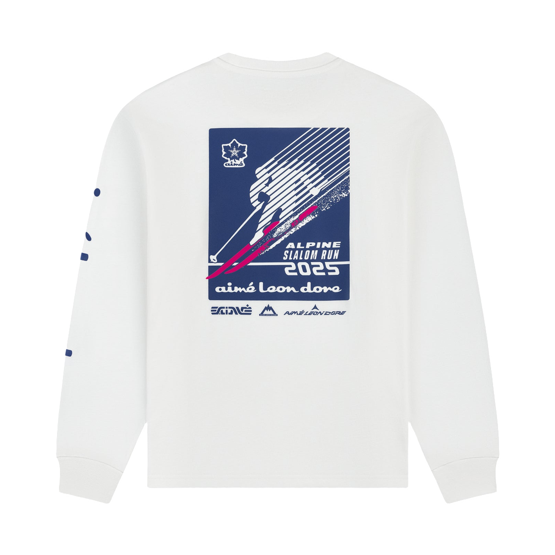 - Aime Leon Dore Long Sleeve Alpine Ski T-Shirt Bright White