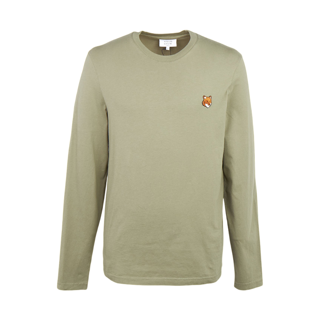 메종 키츠네 폭스 헤드 롱슬리브 티셔츠 그린(Maison Kitsune Fox Head Long Sleeve T-Shirt Green) - 1
