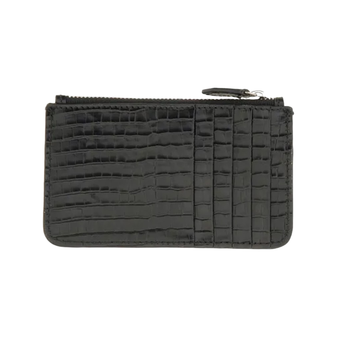 비비안 웨스트우드 오브 플라크 크로코 레더 카드 홀더 블랙(Vivienne Westwood Orb Plaque Croco Leather Card Holder Black) - 2