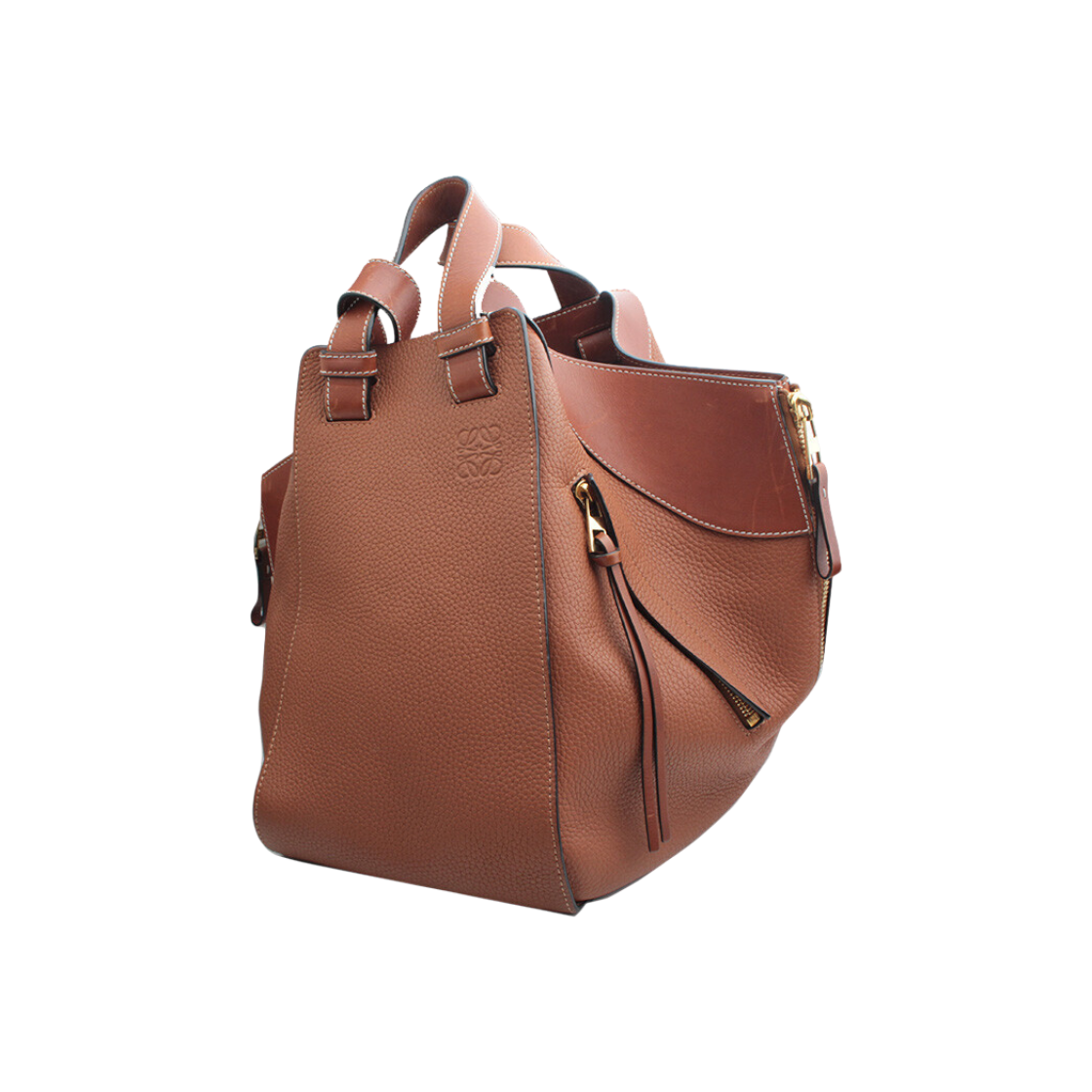 로에베 브라운 미듐 해먹 숄더 토트백(Loewe Brown Medium Hammock Shoulder Tote Bag)