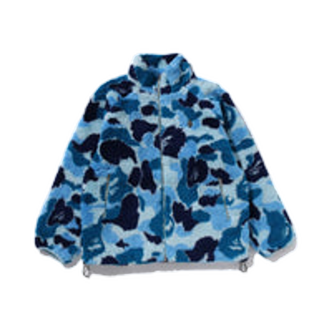 베이프 ABC 카모 메탈 원 포인트 보아 자켓 블루(BAPE ABC Camo Metal One Point Boa Jacket Blue)