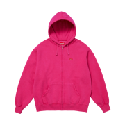 Supreme Small Box Zip Up Hooded Sweatshirt Fuchsia - 25FW