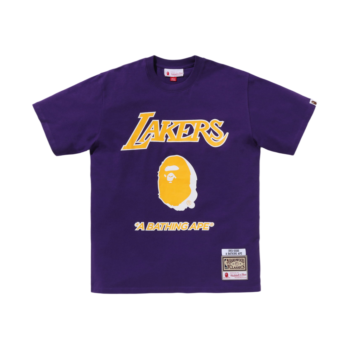 - BAPE x Mitchell & Ness Los Angeles Lakers T-Shirt Purple