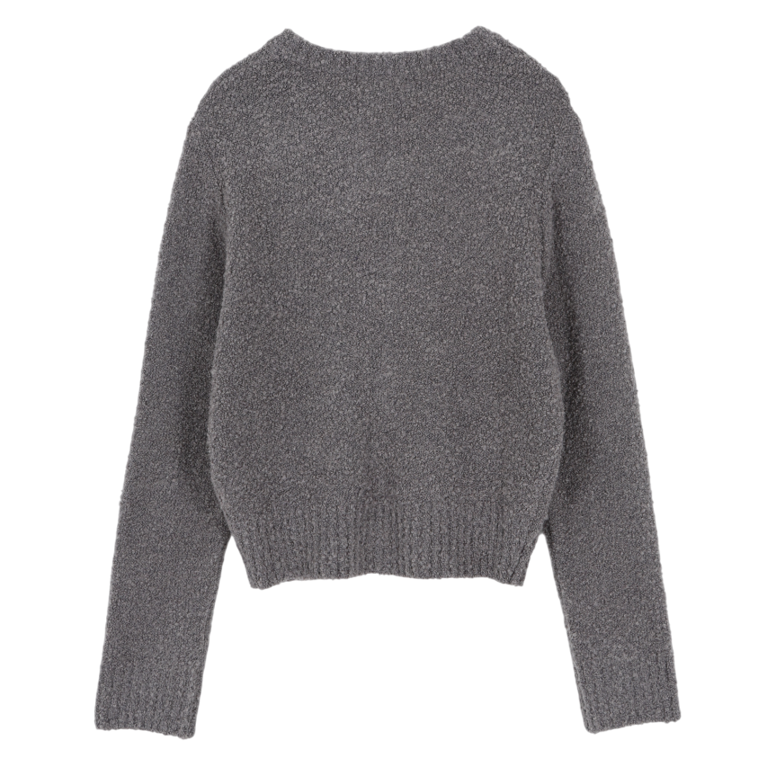 아수라 버클 텍스처 가디건 그레이(Asura Boucle Texture Cardigan Grey) - 2