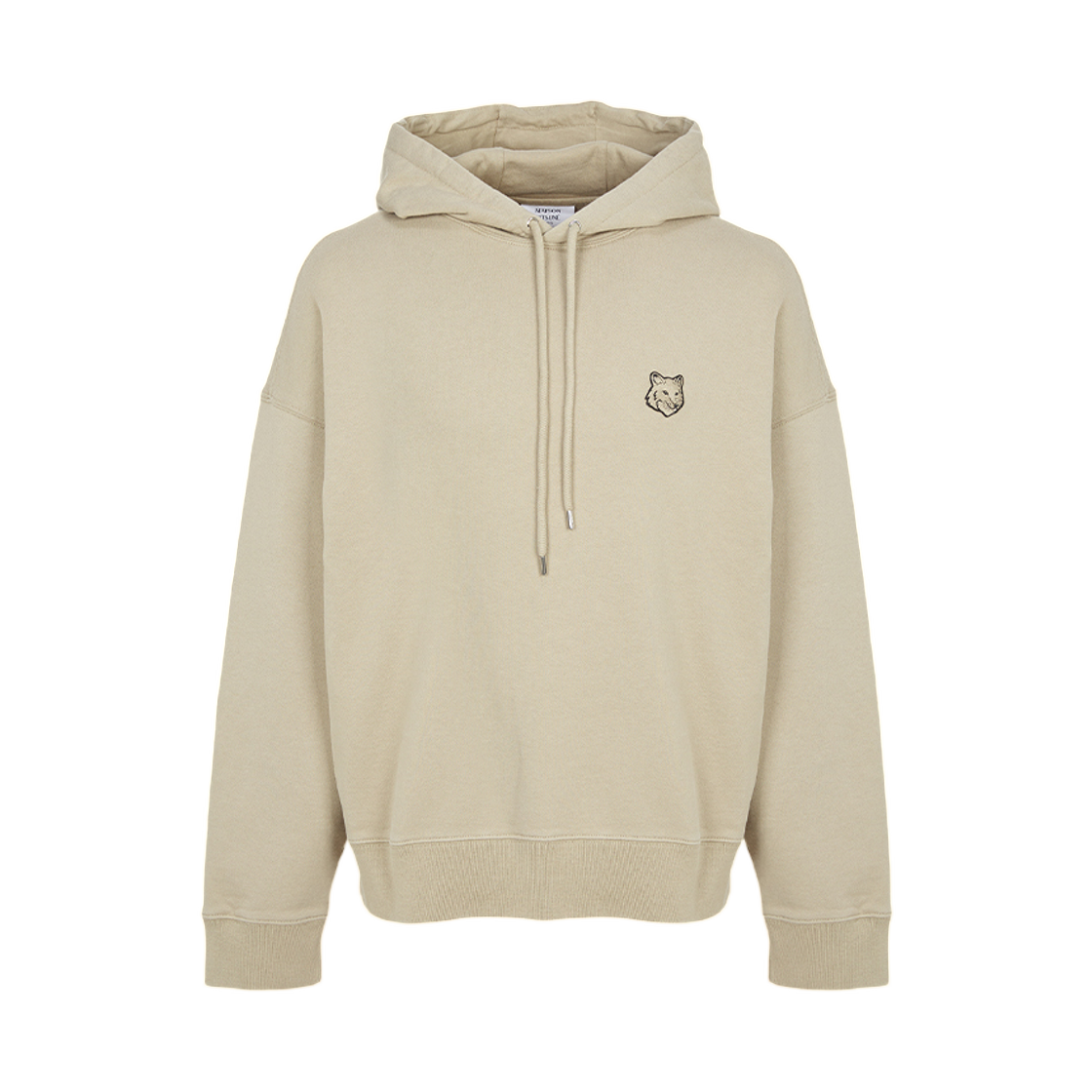 메종 키츠네 폭스 헤드 후드 스웨트셔츠 베이지(Maison Kitsune Fox Head Hood Sweatshirt Beige)