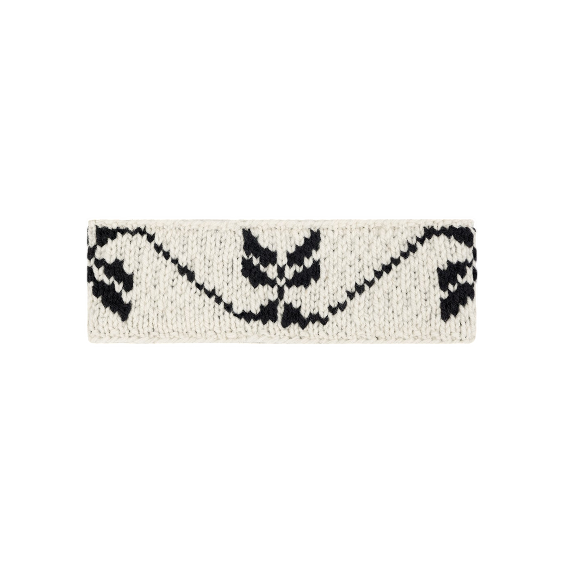 에메 레온 도르 핸드 니트 자카드 울 헤드밴드 프리스틴 제트 블랙(Aime Leon Dore Hand Knit Jacquard Wool Headband Pristine Jet Black)