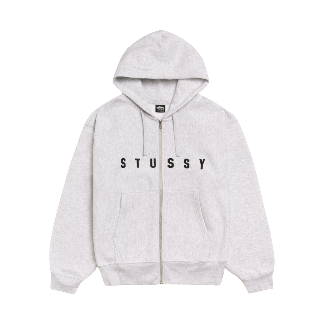 1975171 Stussy Lens Zip Hoodie Ash Heather