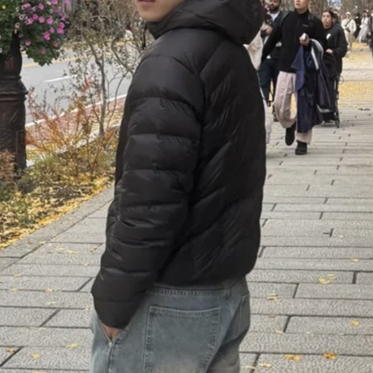 Helinox Wear Eclipse Pack Down Jacket Black 착용 스타일 - 1