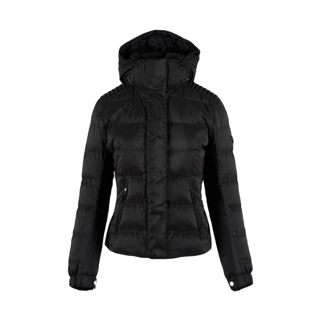 29X544-106O-F0002 (W) Prada Logo Hooded Down Jacket Black