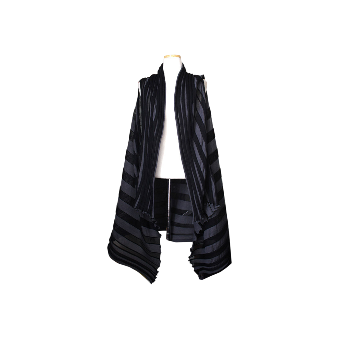 이세이미야케 플리츠 플리즈 스트라이프 롱 가디건 원사이즈(프리)(Issey Miyake Pleats Please Striped Long Cardigan One Size(Free))