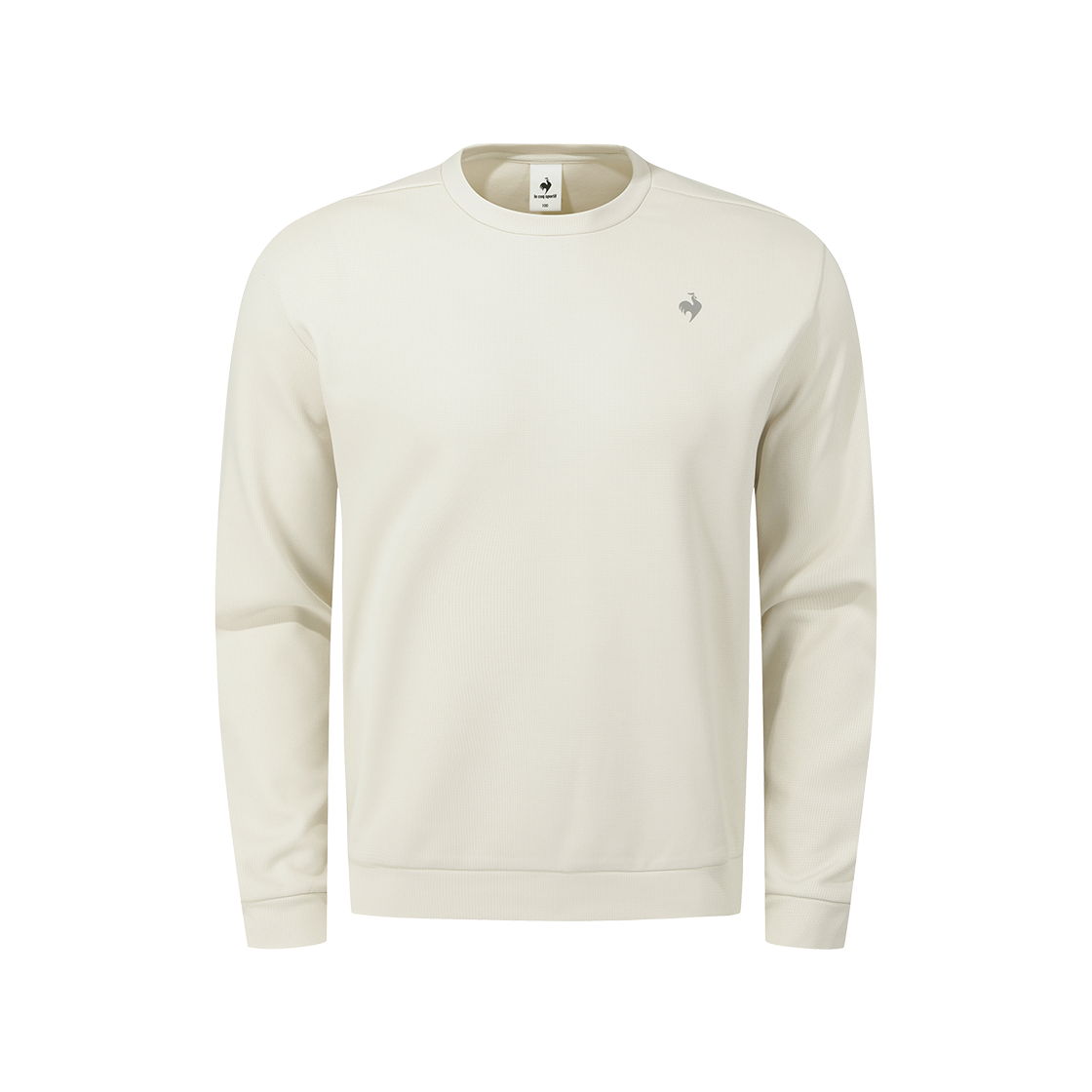 르꼬끄 스포르티브 유니 레귤러핏 기모 폴리스판 맨투맨 - 베이지 QQ413EFSN1(le coq sportif Regular Fit Brushed Cotton-Spandex Sweatshirt Beige)