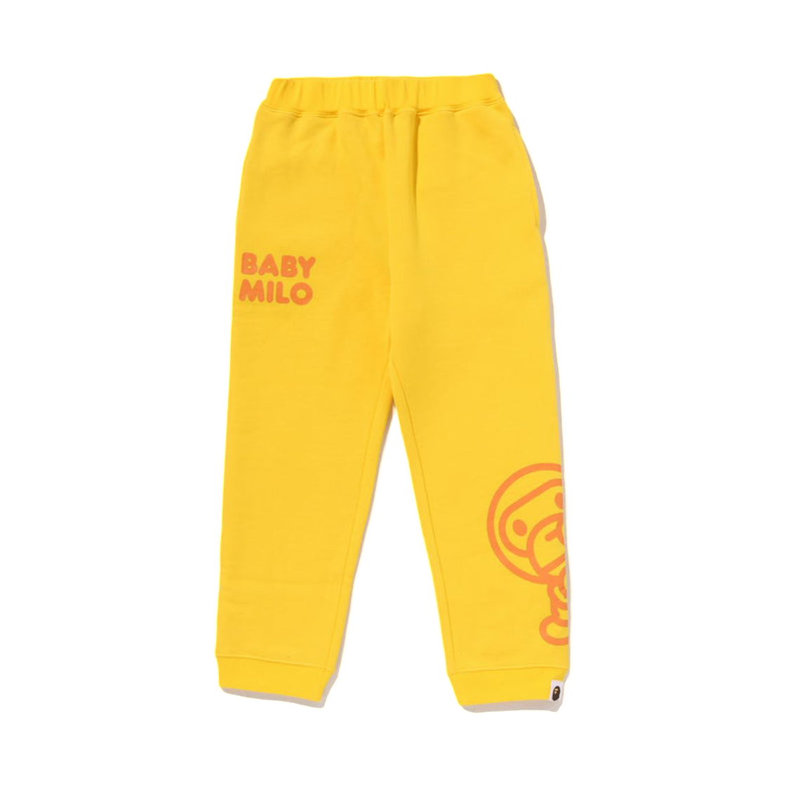 - (Kids) BAPE Big Baby Milo Sweatpants Yellow
