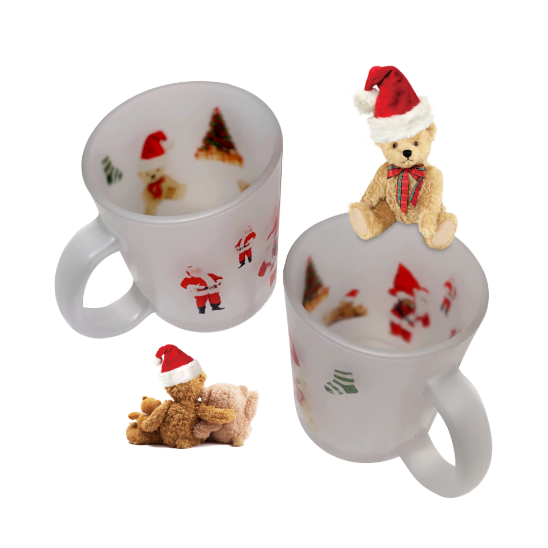 유라이크왓 산타 베어 글라스 머그(매트)([3% 포인트 적립] you like what Santa Bear Glass Mug (Matte)) - 2