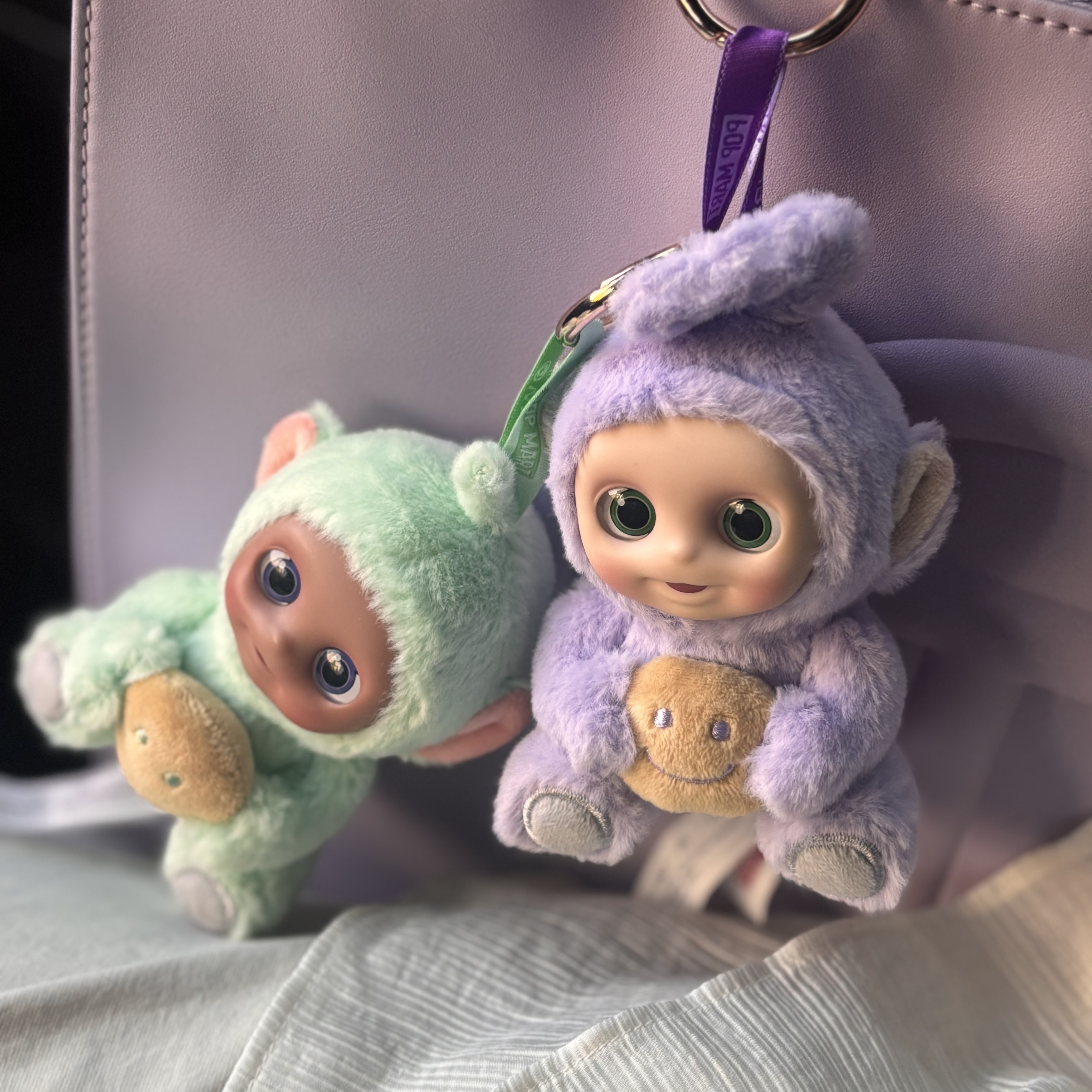 Pop Mart Teletubbies Say Hello Series Figures Sealed Case Dipsy's Coconut Toast (Opened Case), Pop Mart Teletubbies Say Hello Series Figures Sealed Case Tinky Winky’S Mochi Toast (Opened Case) 착용 스타일