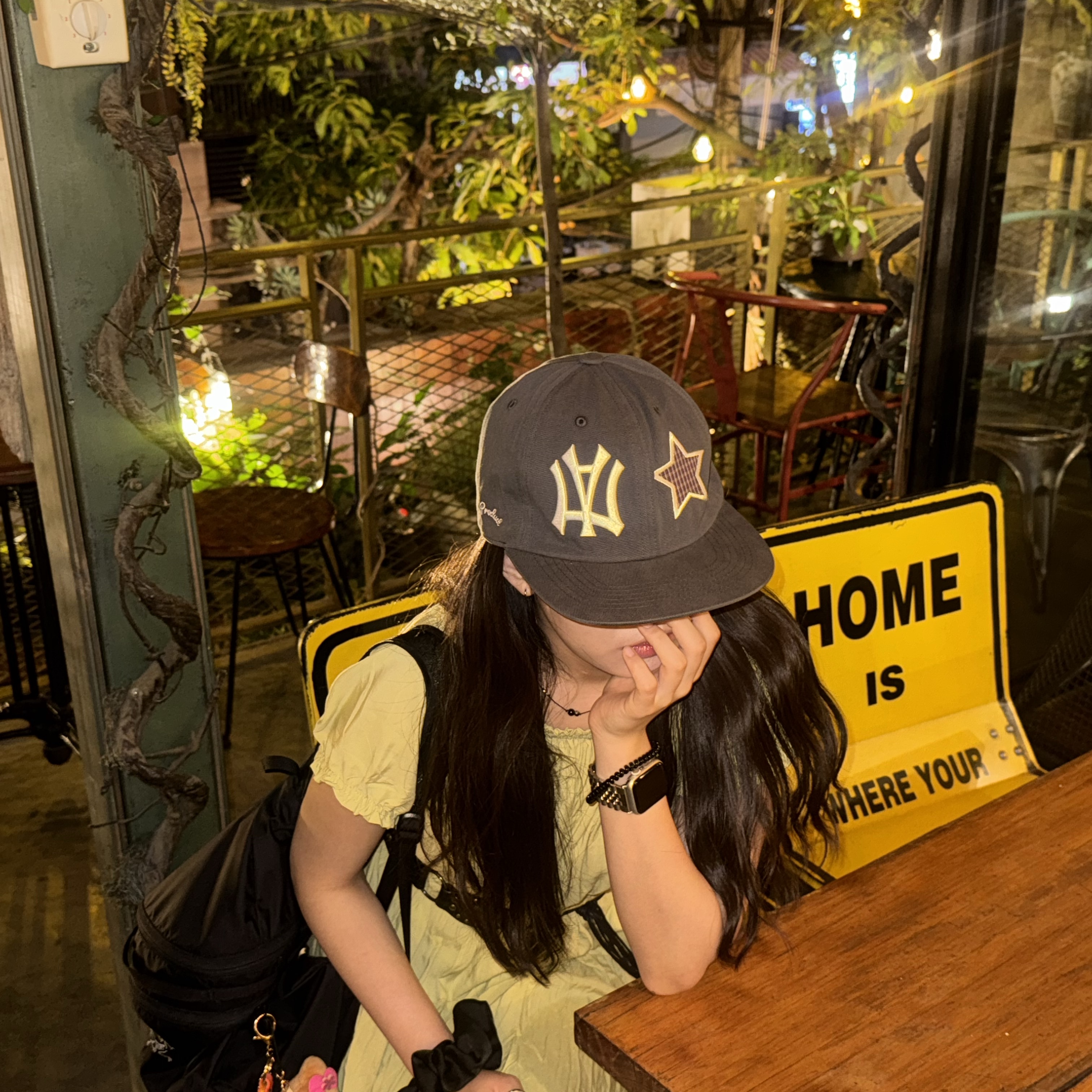 AEAE Star Patch Ae Symbol Cap Charcoal, Arc'teryx Heliad 15 Backpack Black 착용 스타일