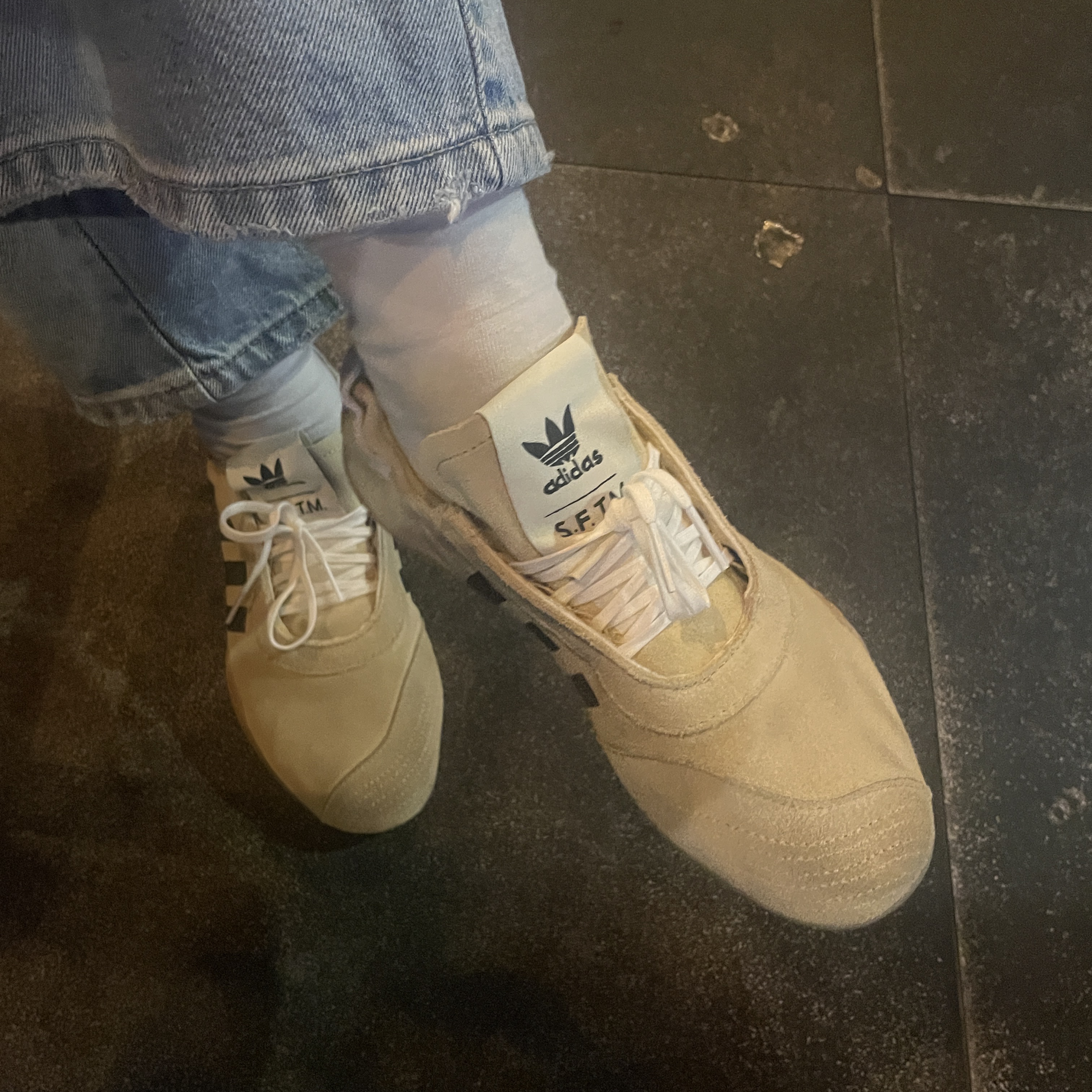 (W) Adidas x Song for the Mute Taekwondo Mei Cream White Core Black 착용 스타일 - 1