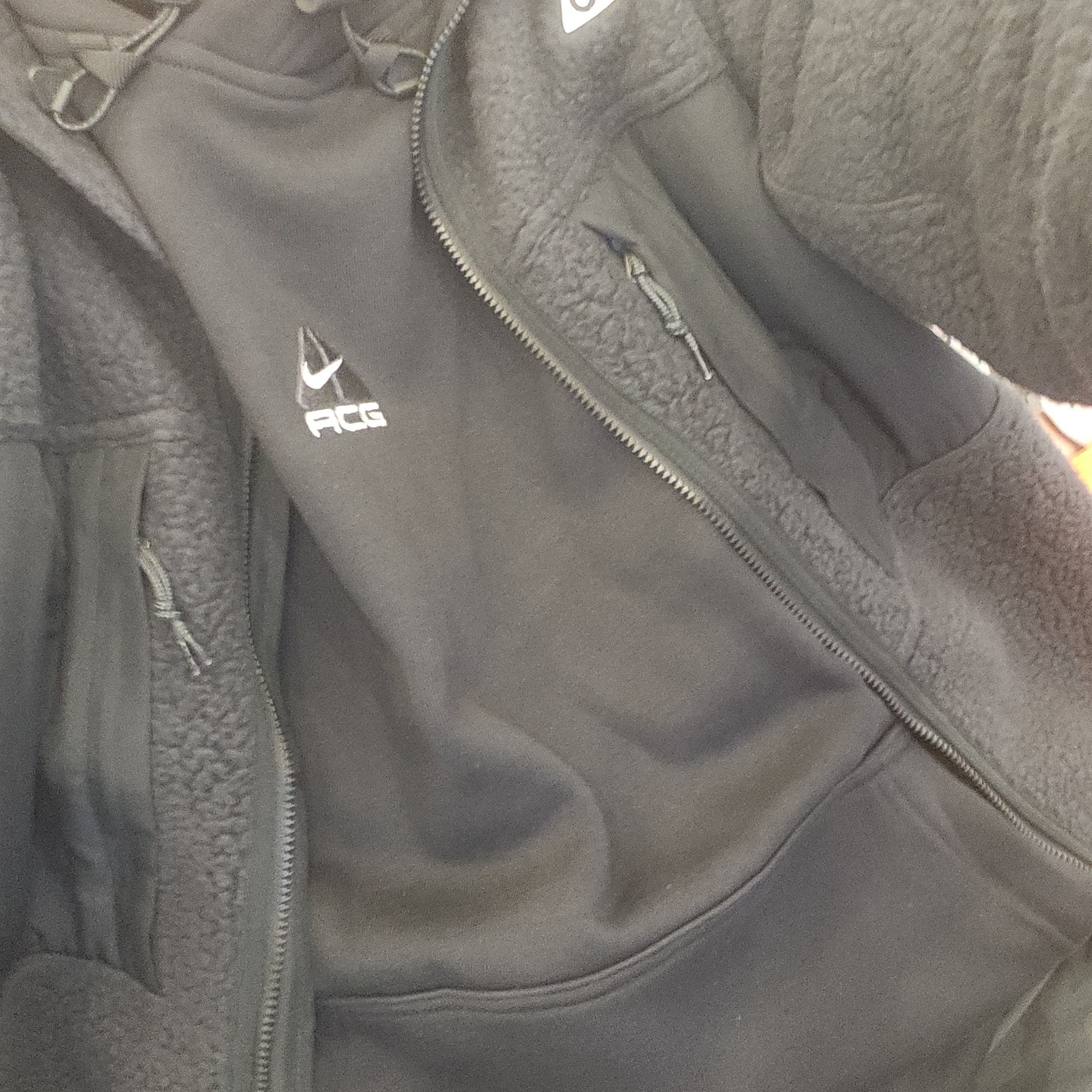 Nike ACG Arctic Wolf Full Zip Top Black Anthracite - Asia 착용 스타일