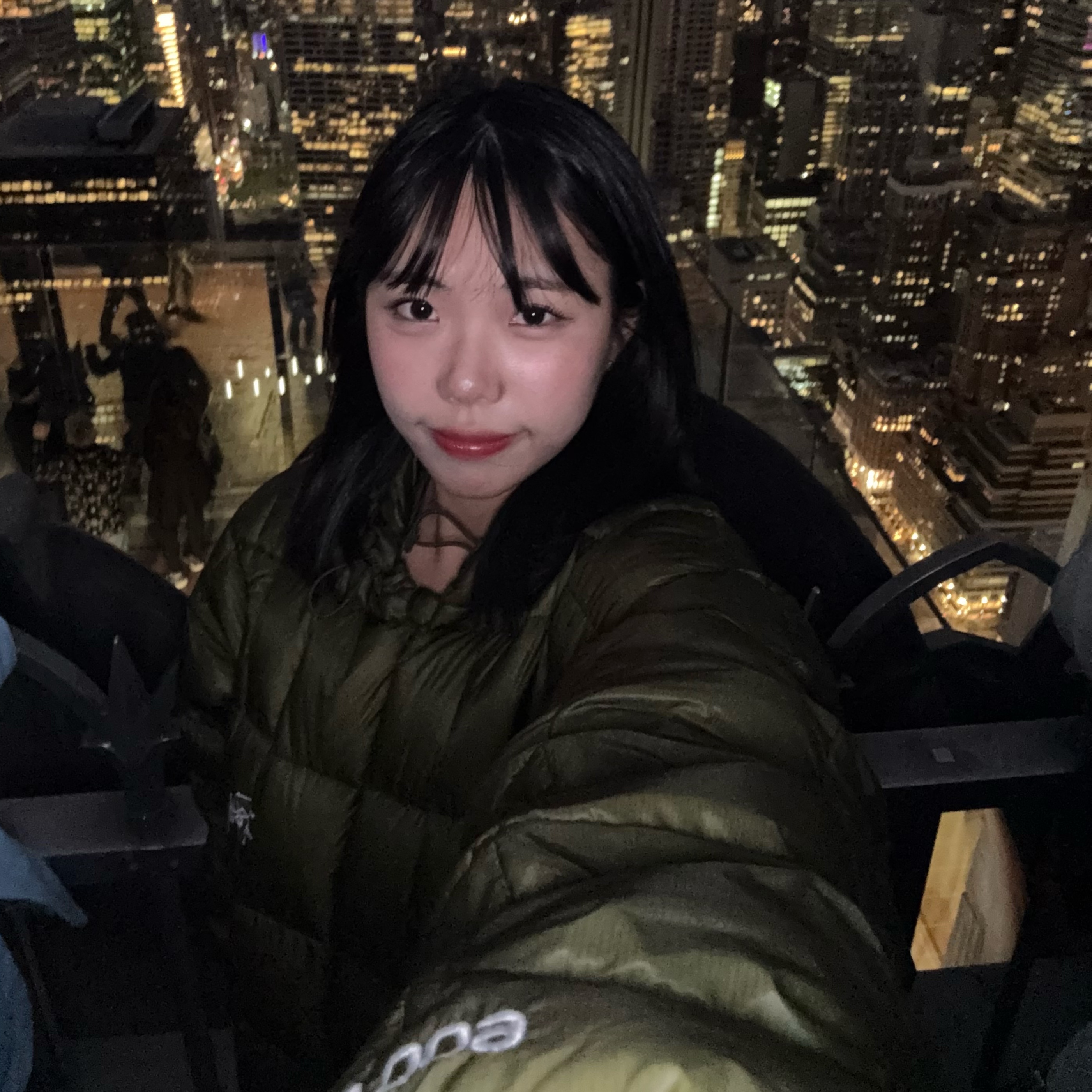 Stussy Midweight Hooded Puffer Olive 착용 스타일 - 3