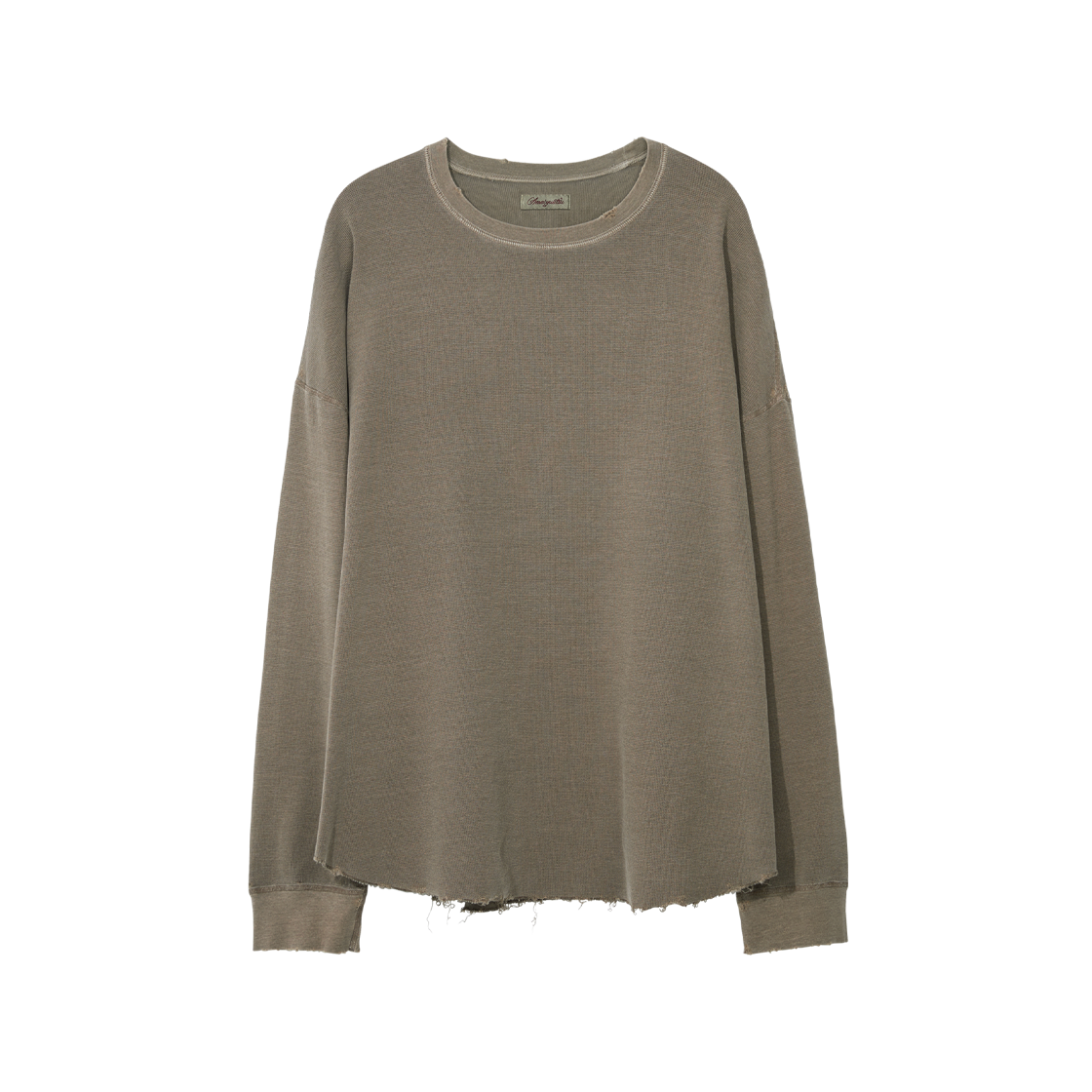 아마이유우츠 데미지 서프 크루 롱 슬리브 티 토프(Amaiyuutsu Damaged Surf Crew LS Tee Taupe)