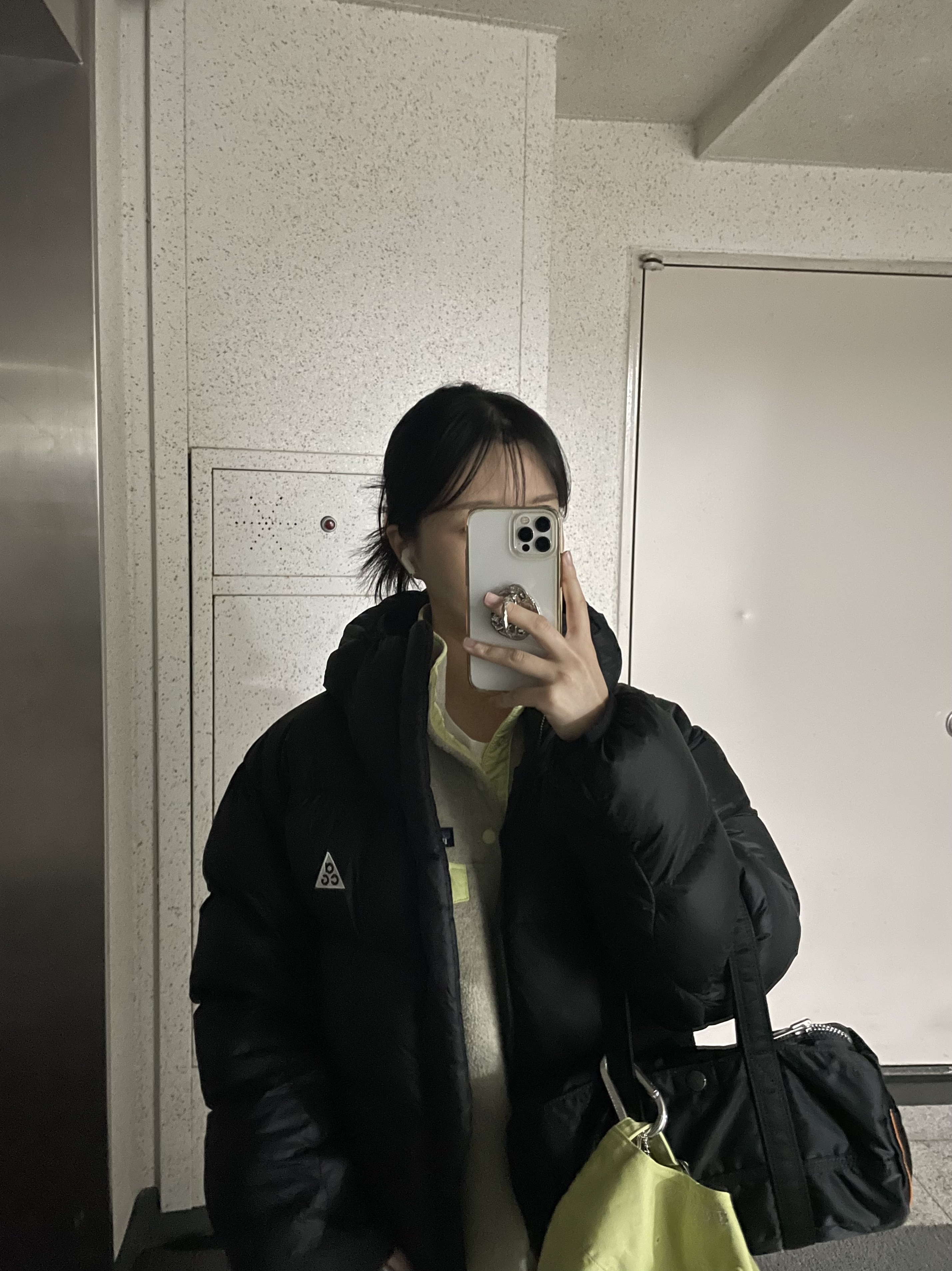 Nike ACG Therma-Fit ADV Lunar Lake Puffer Jacket Black - Asia 착용 스타일
