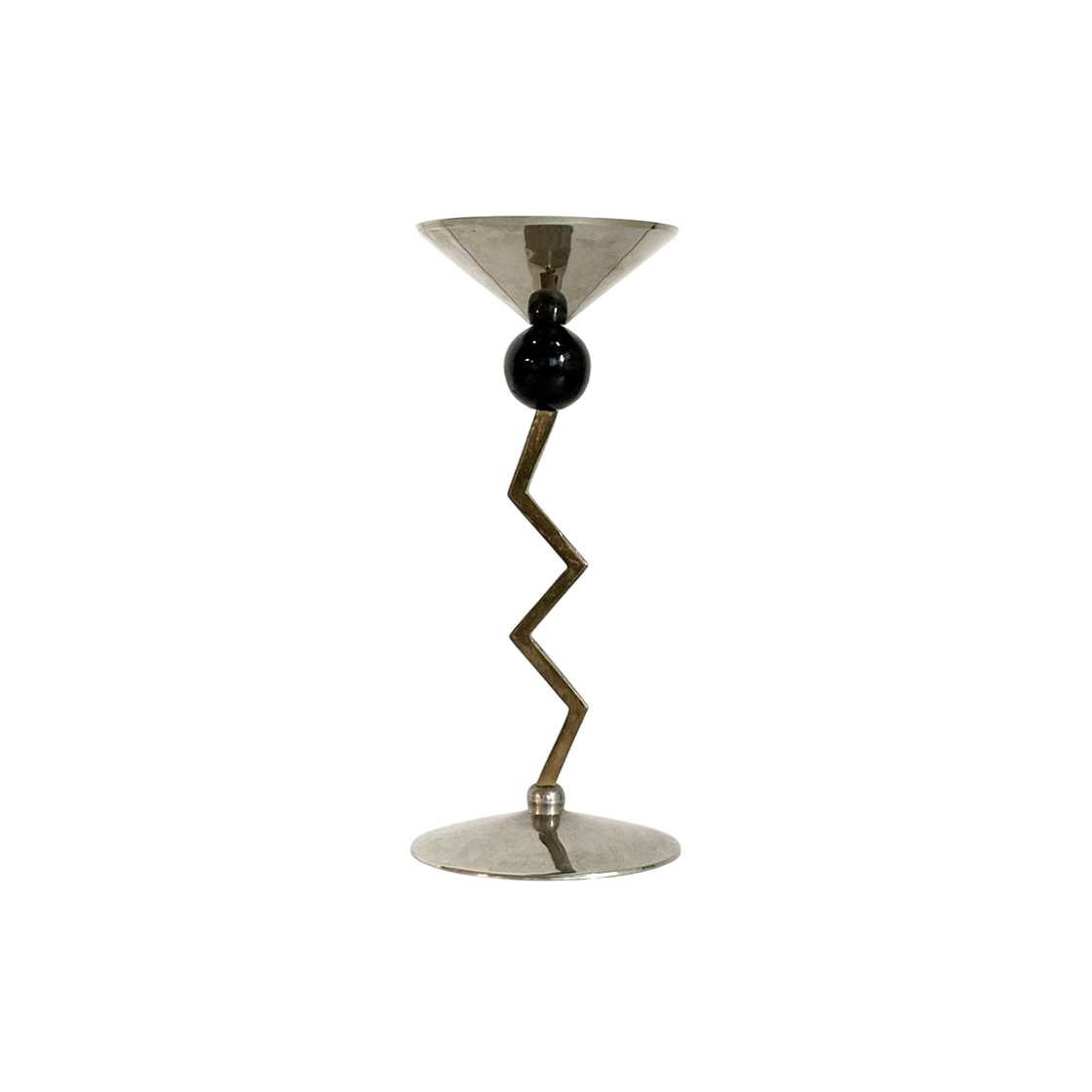 컬러하우스 1970 이탈리아 빈티지 지그재그 멤피스 디자인 캔들 홀더(colorhouse 1970's Italy Vintage Zigzag Memphis Design Candle Holder)