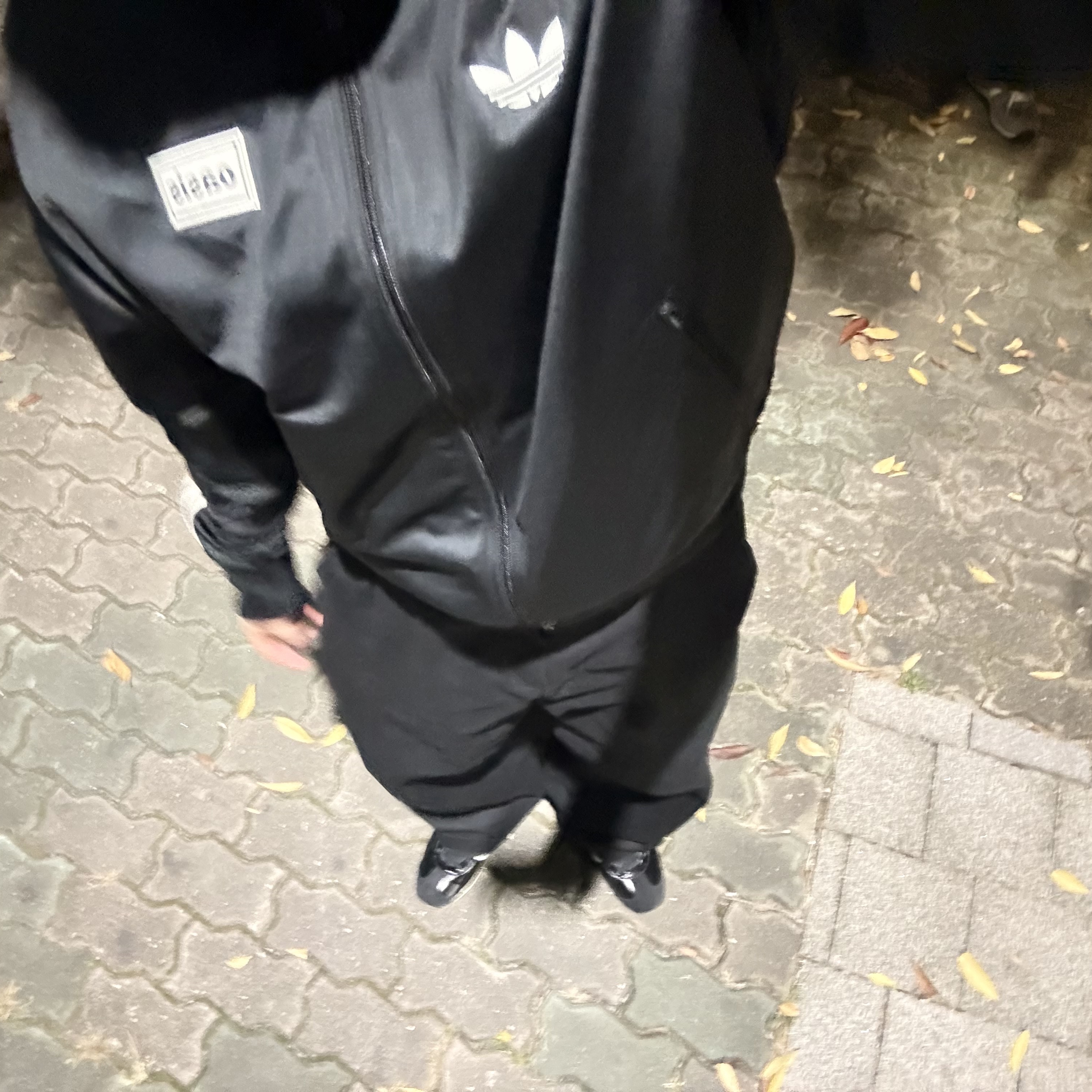 Adidas x Oasis Tour Firebird Track Top Black - KR Sizing 착용 스타일